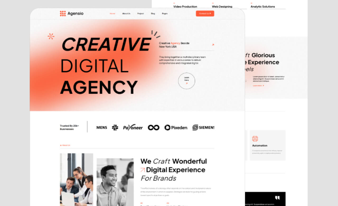 Agensio Technology Website Template